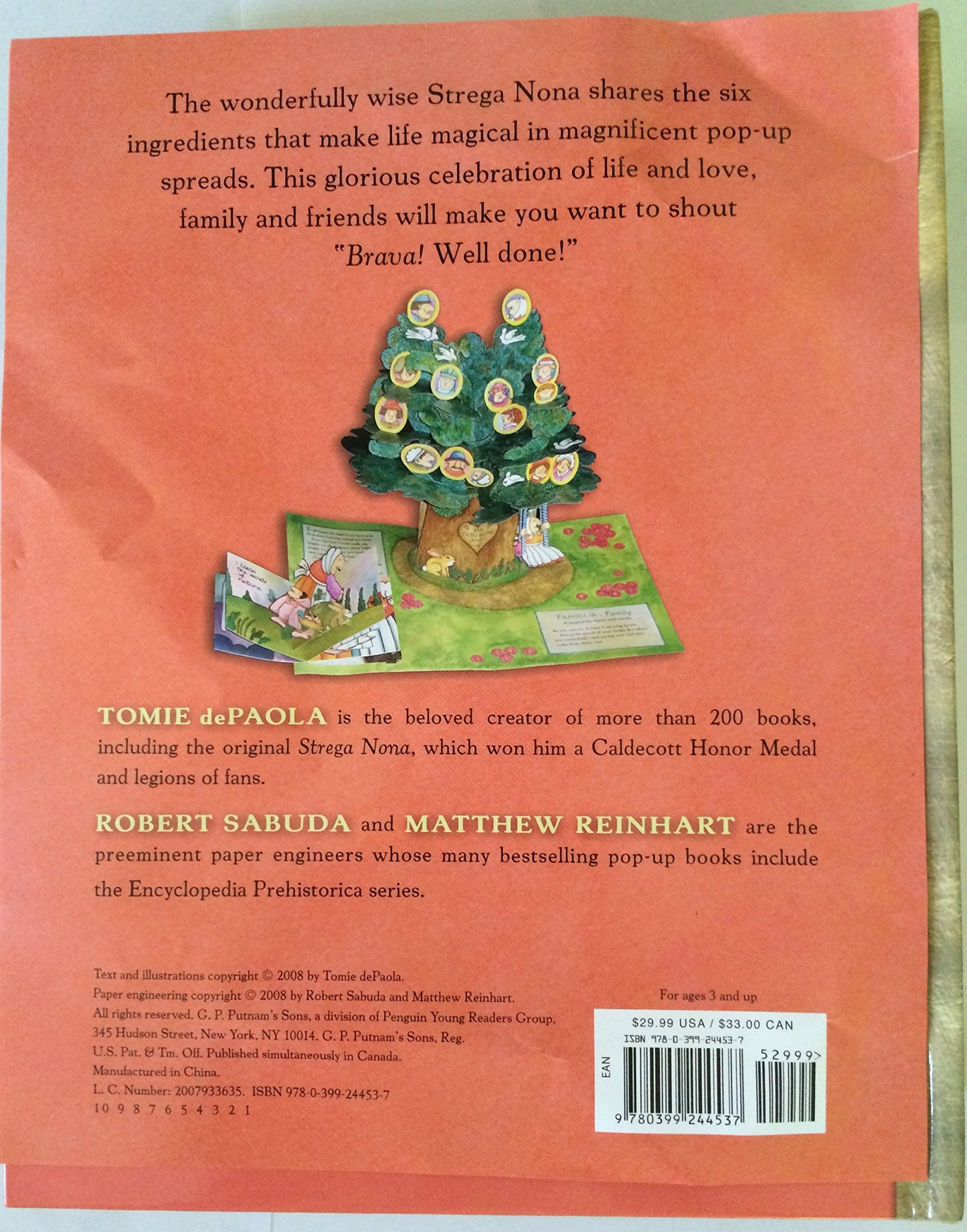 Brava, Strega Nona!: A Heartwarming Pop-Up Book by dePaola,