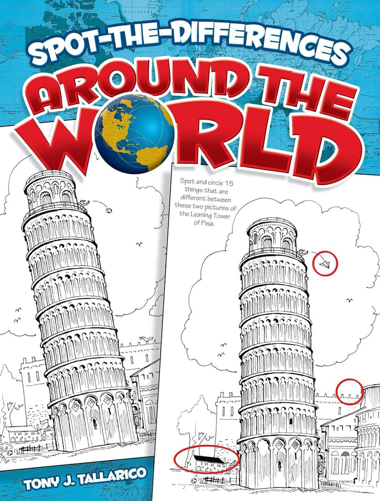 Spot-the-Differences Around the World (Dover Kids Activity Books)