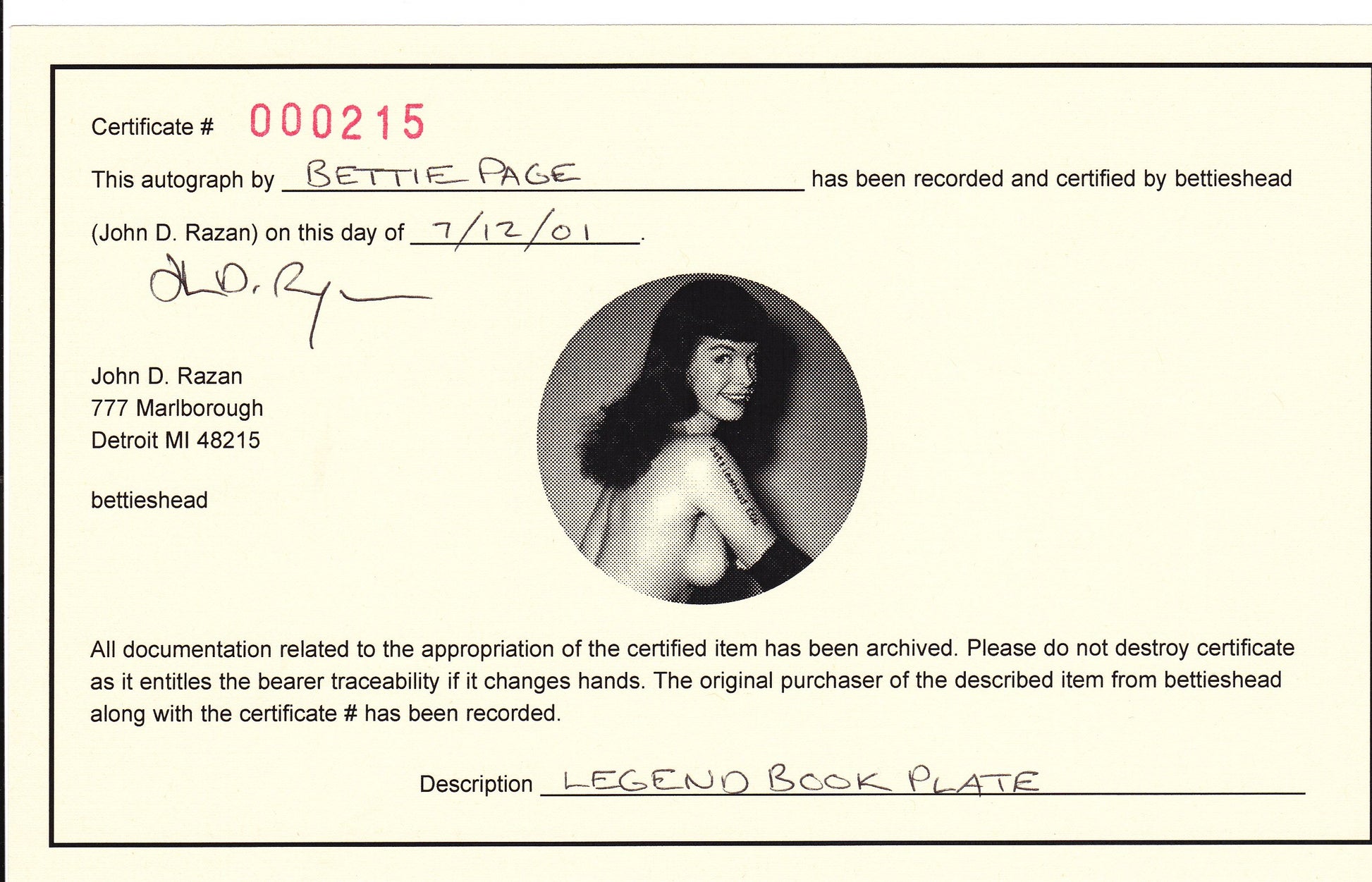 Bettie Page: The Life of a Pin-Up Legend