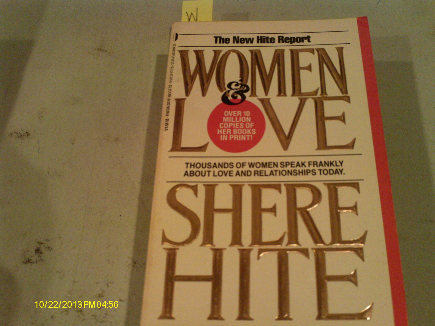 Women and Love: A Cultural Revolution in Progress by Hite, S