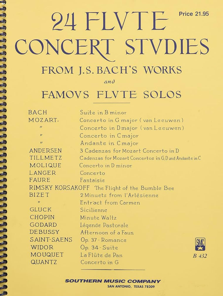 24 Flute Concert Studies: Unaccompanied Flute