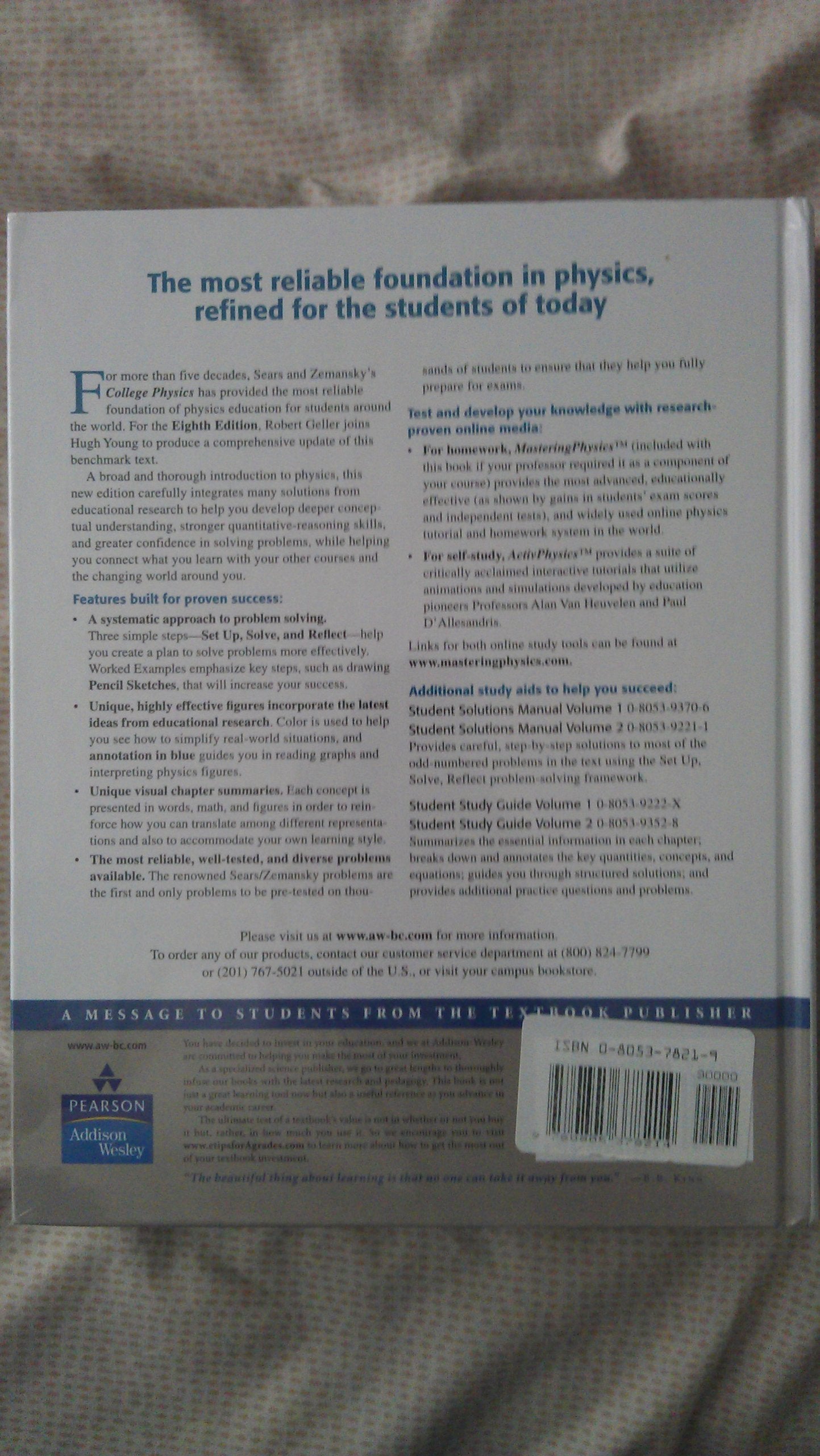 College Physics, (Chs. 1-30) (8th Edition)