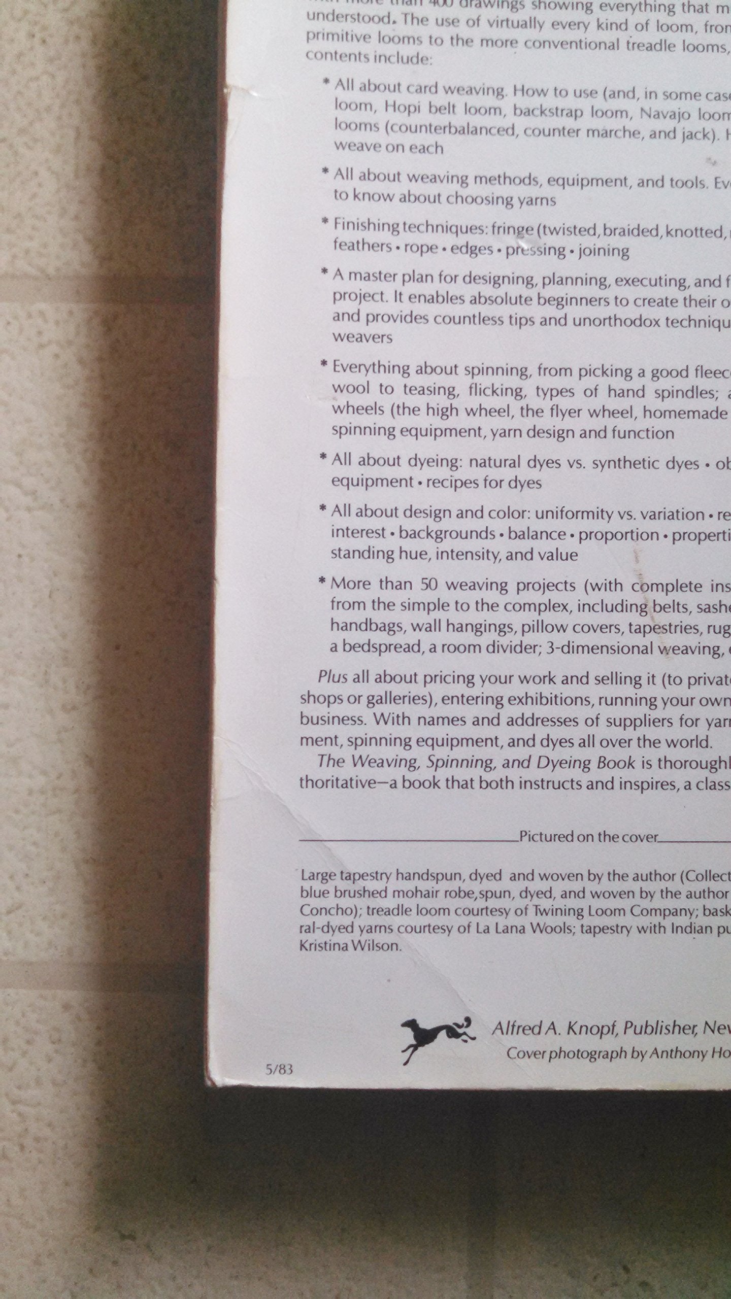The Weaving, Spinning, and Dyeing Book