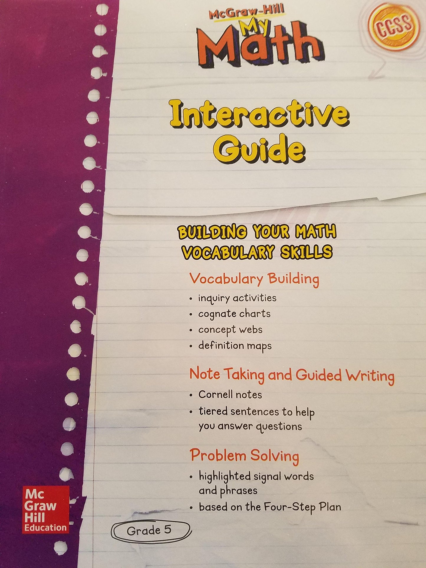 MH My Math ELD SE Grade 5 (ELEMENTARY MATH CONNECTS) (Spanish Edition)