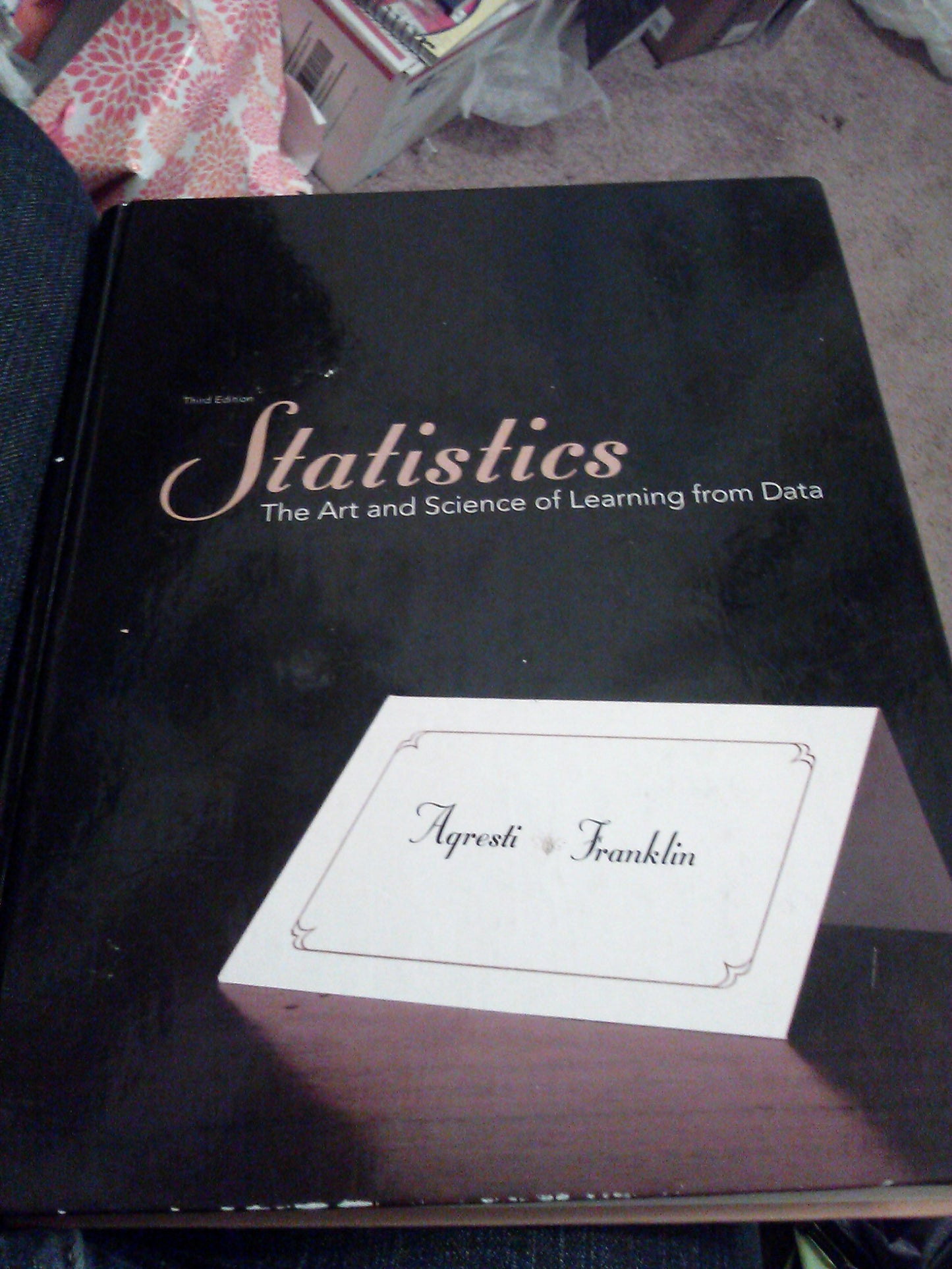Statistics: The Art and Science of Learning from Data (3rd Edition)