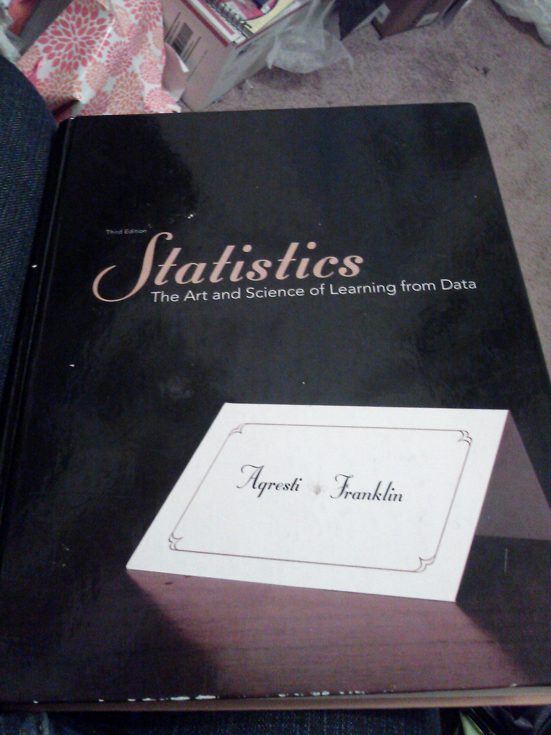 Statistics: The Art and Science of Learning from Data (3rd Edition)