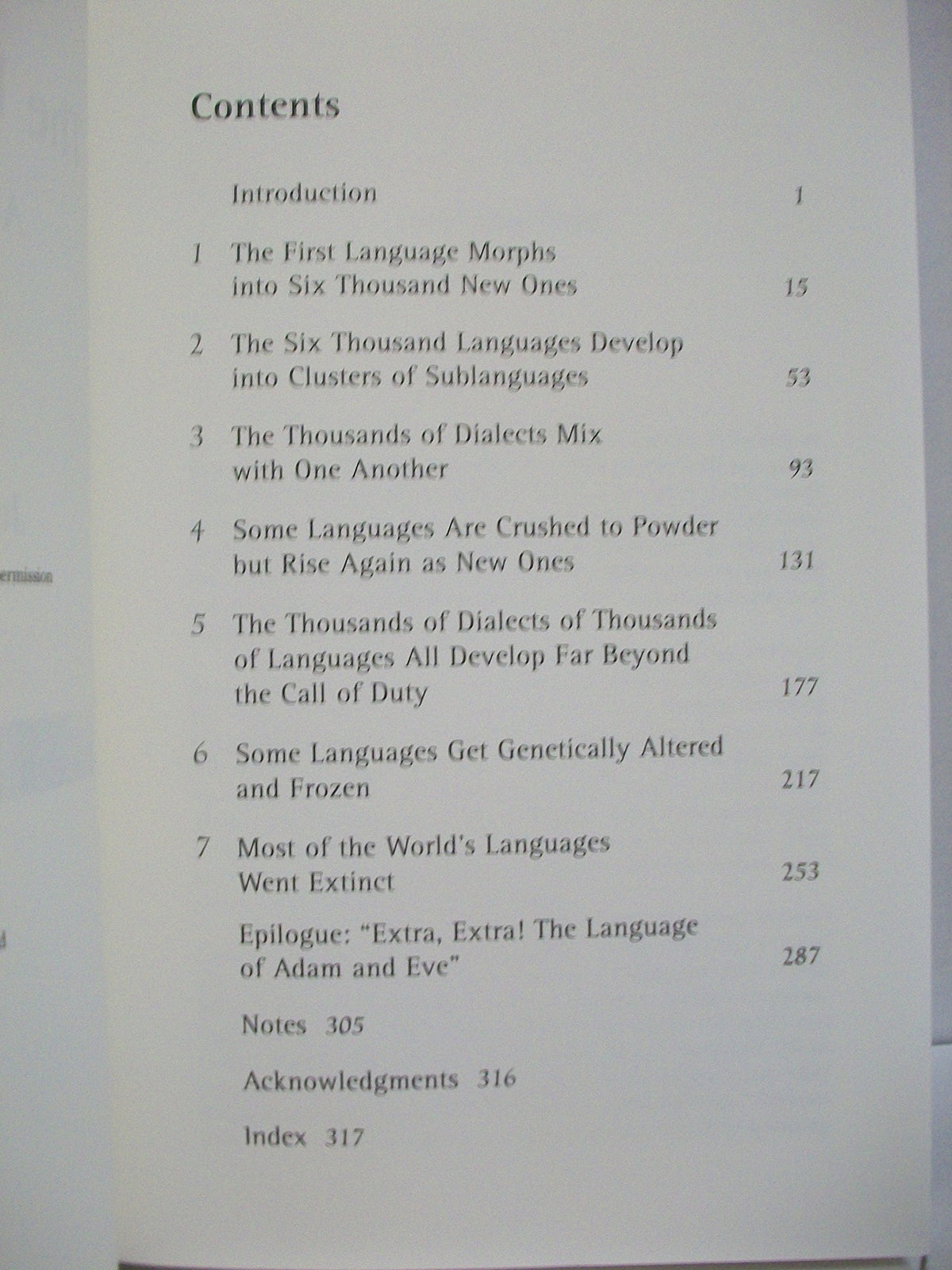 The Power of Babel: A Natural History of Language