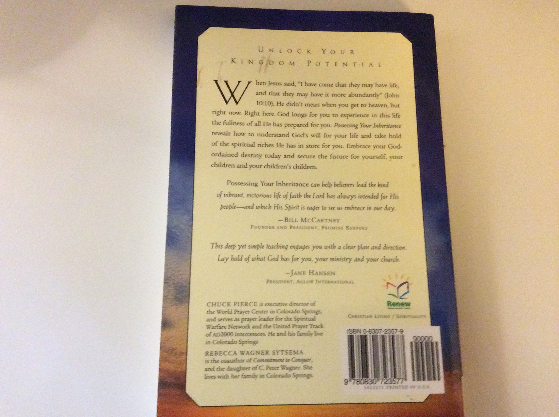 Possessing Your Inheritance: Moving Forward in God's Covenant Plan for Your Life
