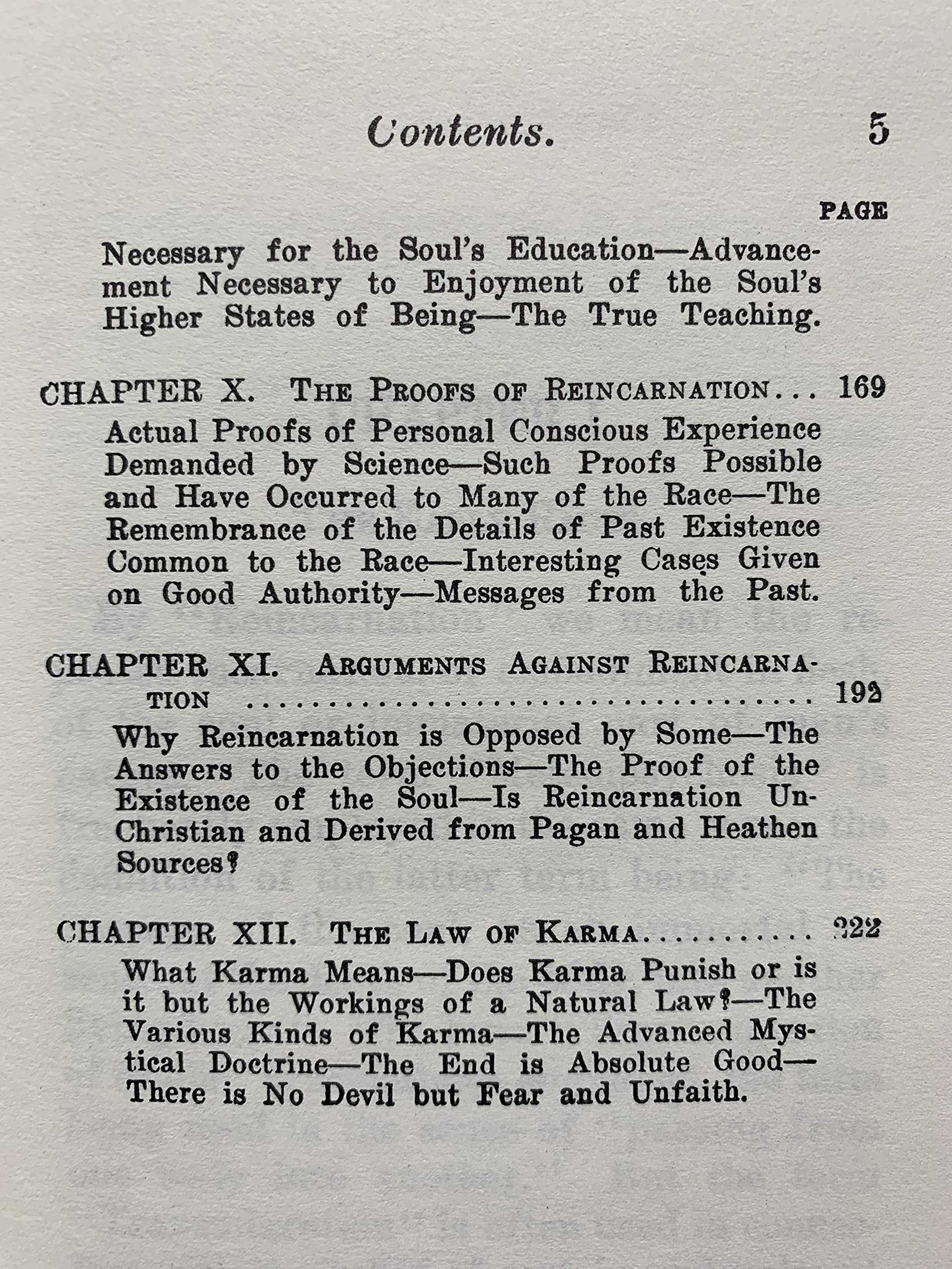 Reincarnation and the Law of Karma
