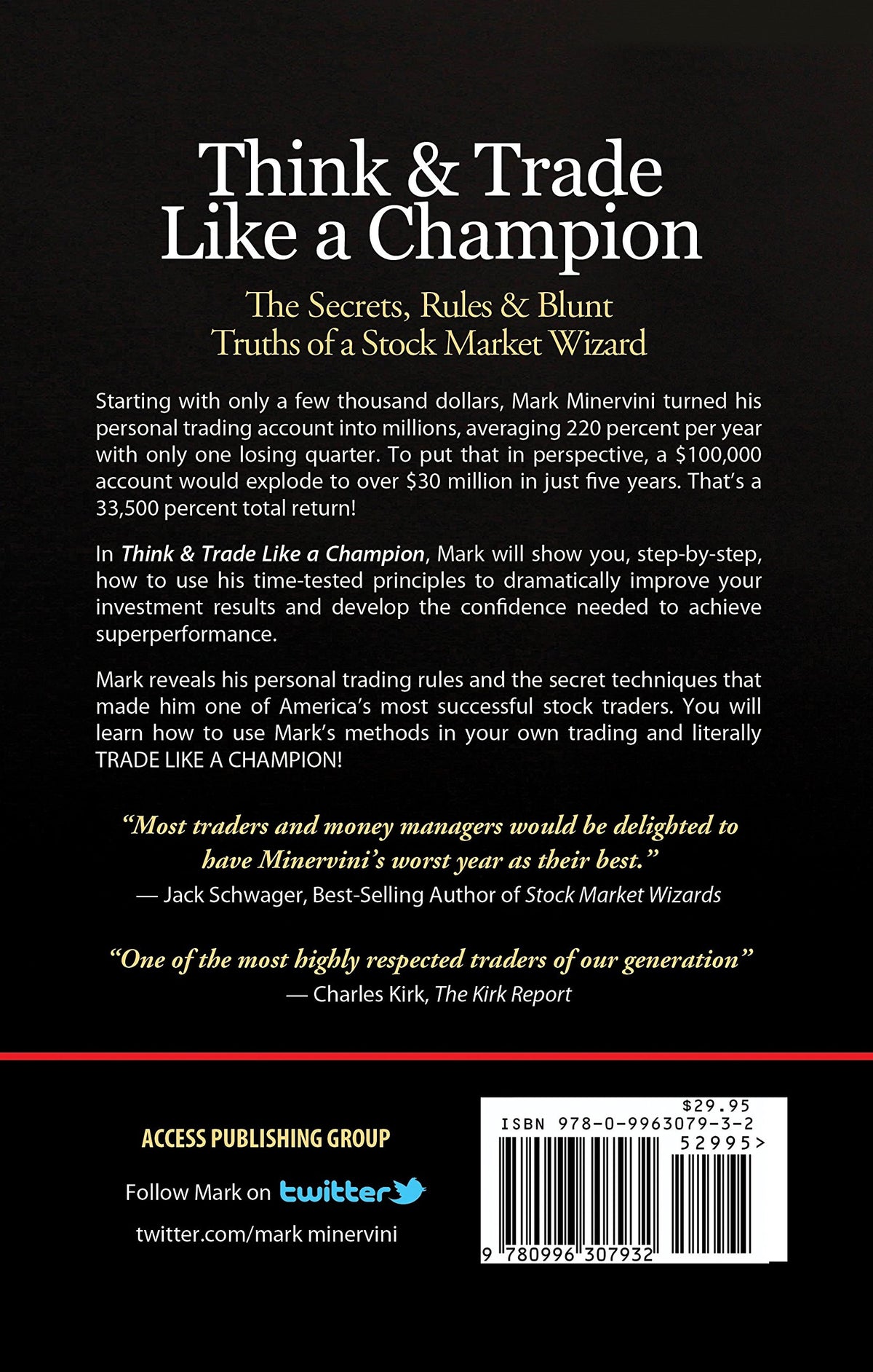 Think & Trade Like a Champion: The Secrets, Rules & Blunt Truths of a Stock Market Wizard