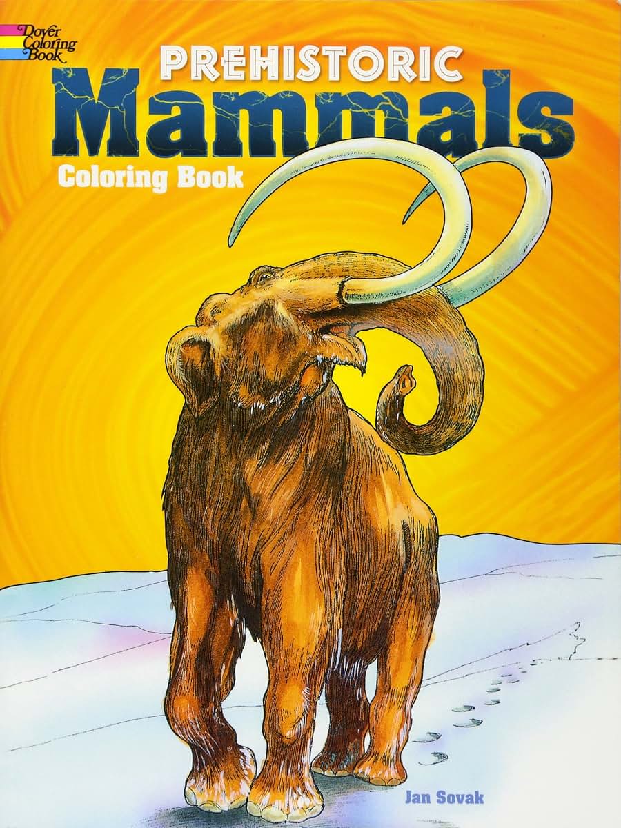 Prehistoric Mammals Coloring Book