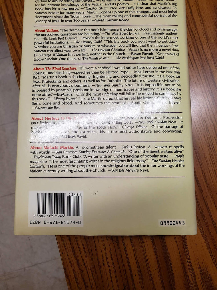 The Keys of This Blood: The Struggle for World Dominion Between Pope John Paul II, Mikhail Gorbachev and the Capitalist West — back cover