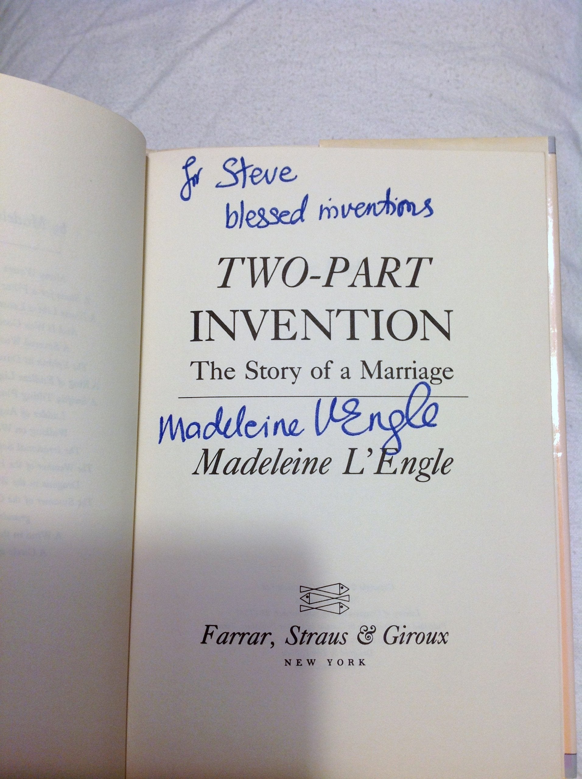 Two-Part Invention: The Story of a Marriage