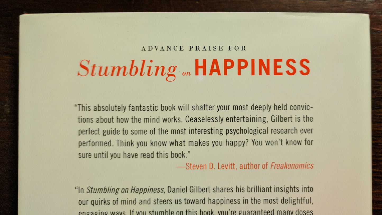Stumbling on Happiness