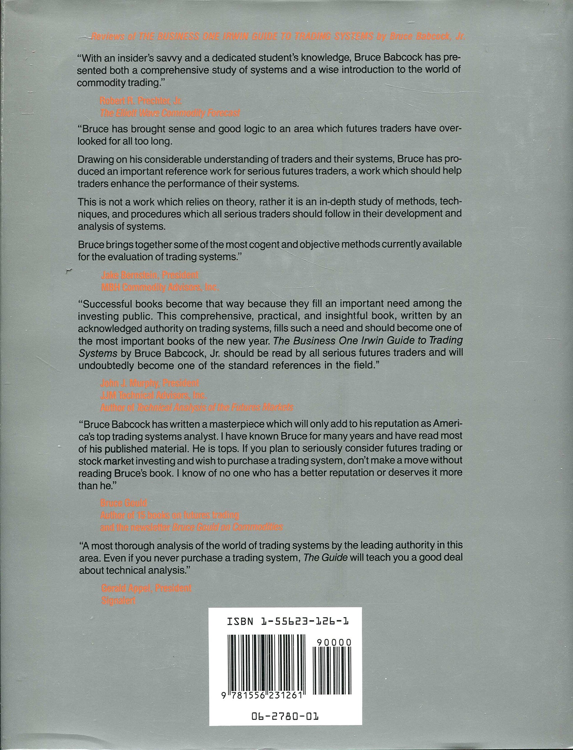 The Dow Jones-Irwin Guide To Trading Systems