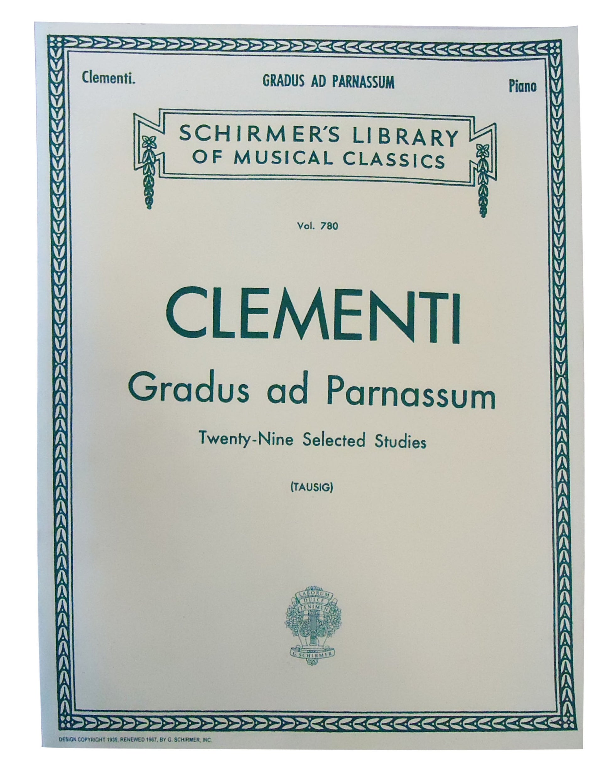 Muzio Clementi: Gradus Ad Parnassum (Schirmer's Library of Musical Classics)