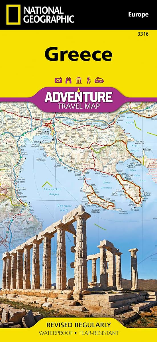 Greece Map (National Geographic Adventure Map, 3316)
