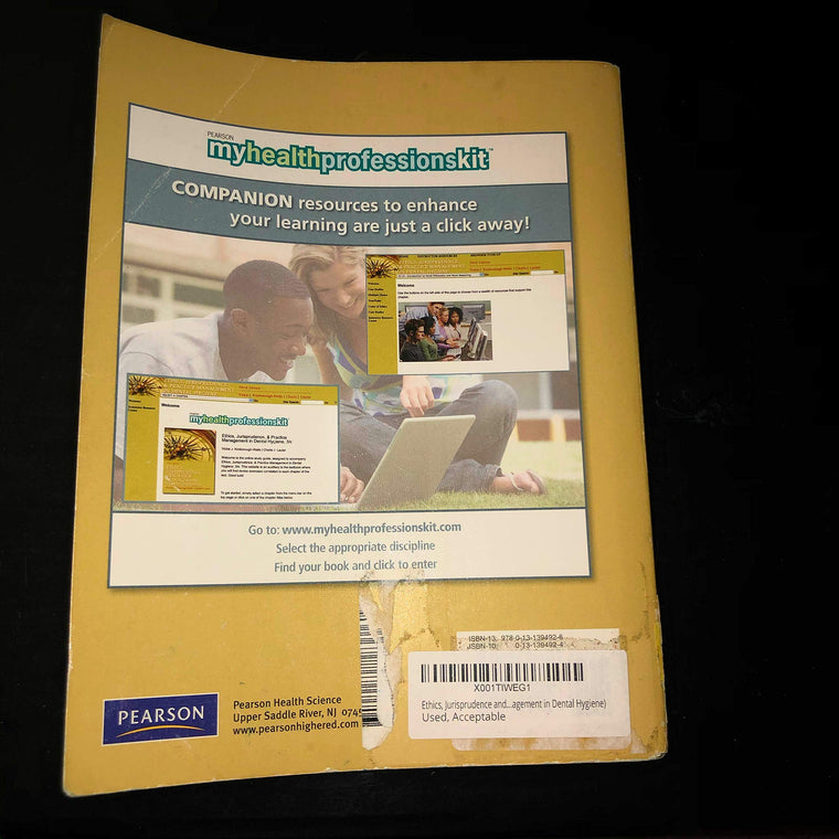 Ethics, Jurisprudence and Practice Management in Dental Hygiene — back cover