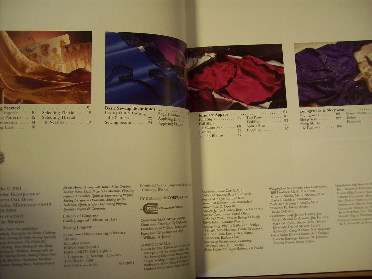 Sewing Lingerie (Singer Sewing Reference Library)