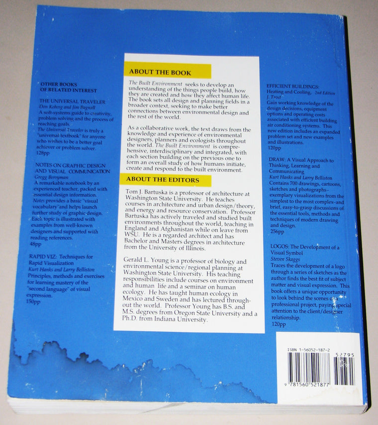 The Built Environment: A Creative Inquiry into Design & Planning — back cover