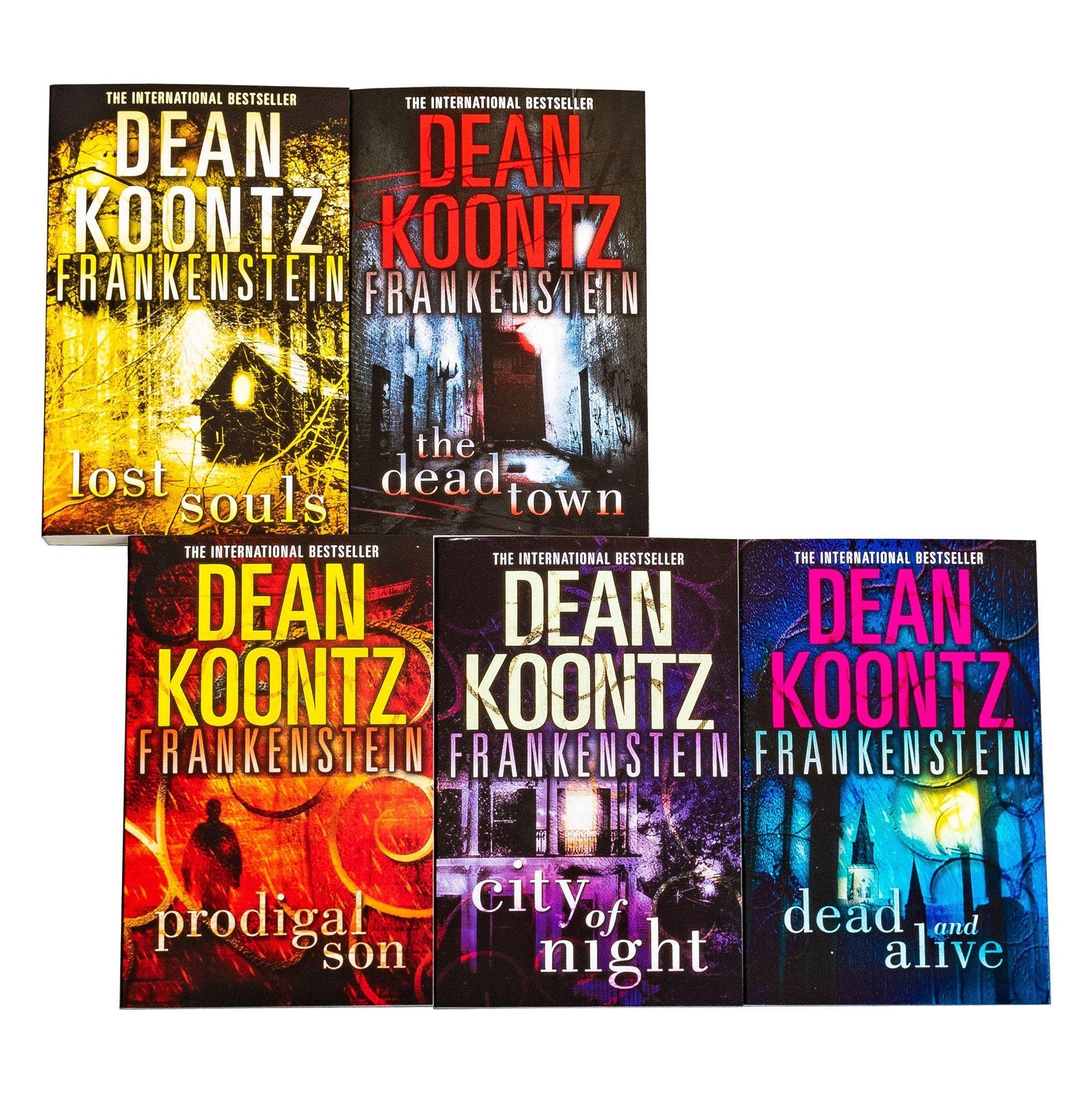 Dean Koontz Frankenstein Series - 5 books: Prodigal Son / City of Night / Dea...