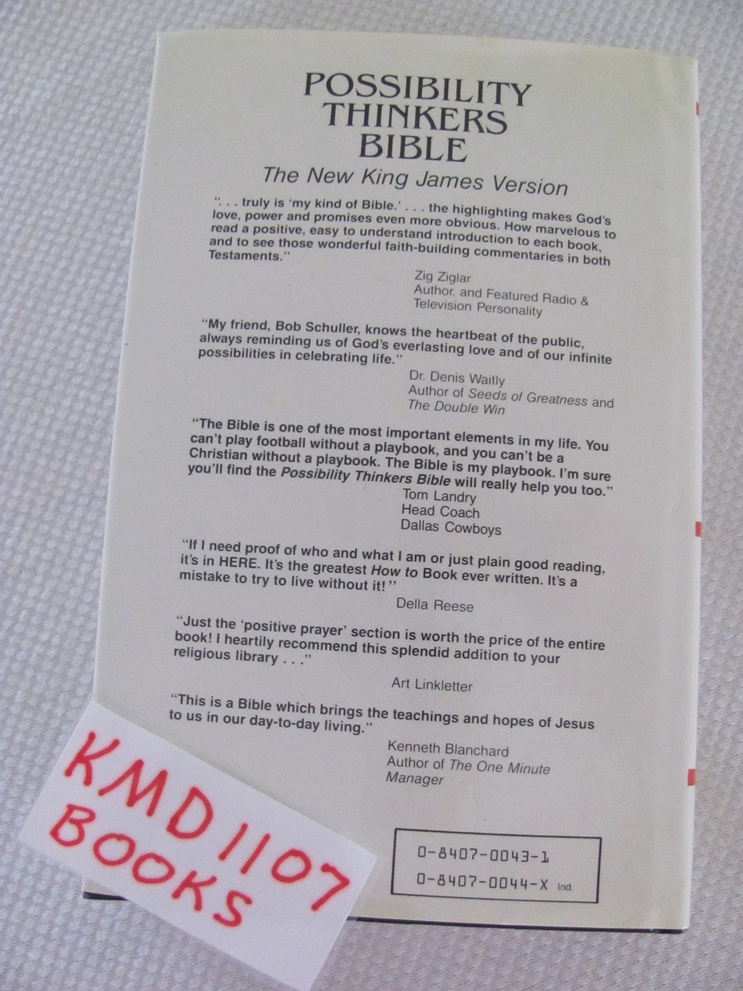 Possibility Thinkers Bible: The New King James Version : Positive Verses for Possibility Thinking Highlighted in Blue