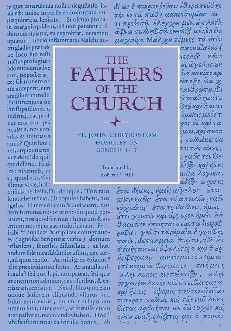 Homilies on Genesis 1-17 (Fathers of the Church Patristic Series)