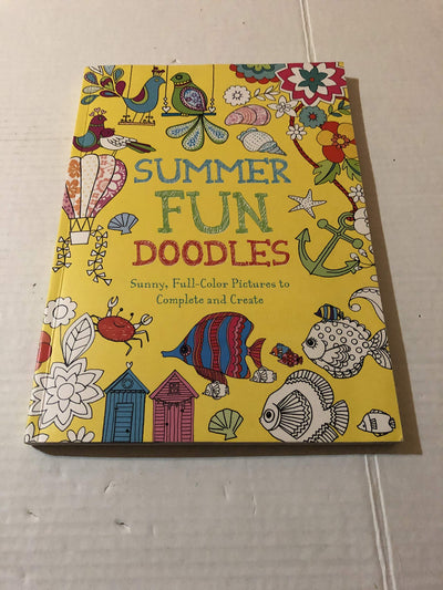Summer Fun Doodles: Sunny Full-Color Pictures to Complete and Create