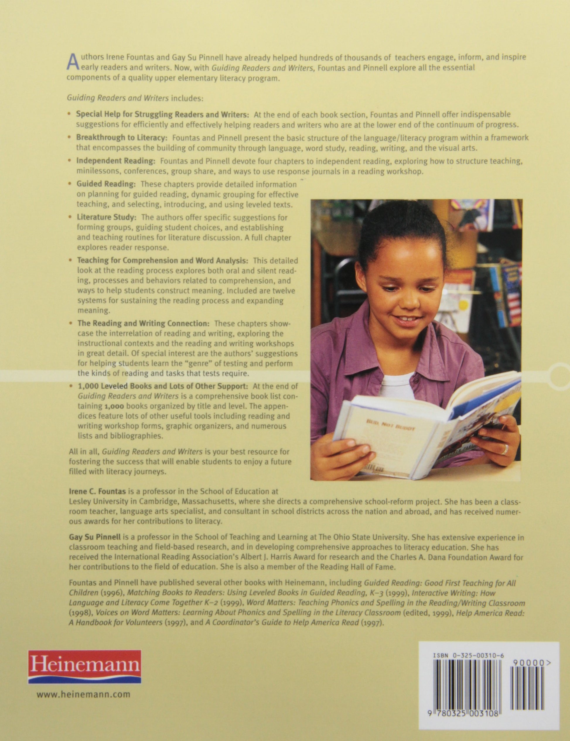 Guiding Readers and Writers (Grades 3-6): Teaching, Comprehension, Genre, and Content Literacy