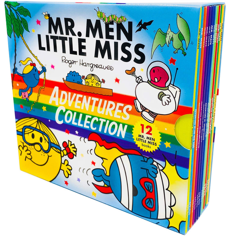 Mr. Men & Little Miss Adventures Collection 12 Books Box Set by Roger Hargreaves