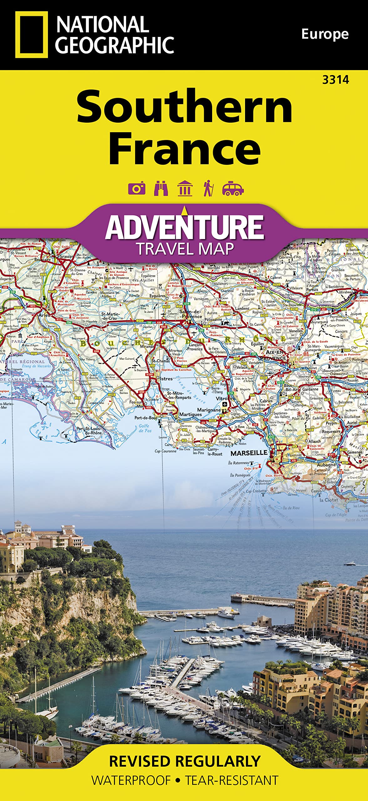 Southern France Map (National Geographic Adventure Map, 3314)