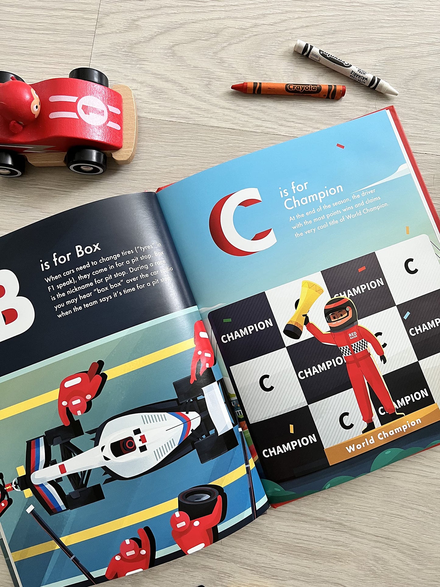 Red Racer Books Present ABCs of Racing: My First Guide to Formula 1 Racing, F1 Car Alphabet Book Fun for All Ages, English Edition