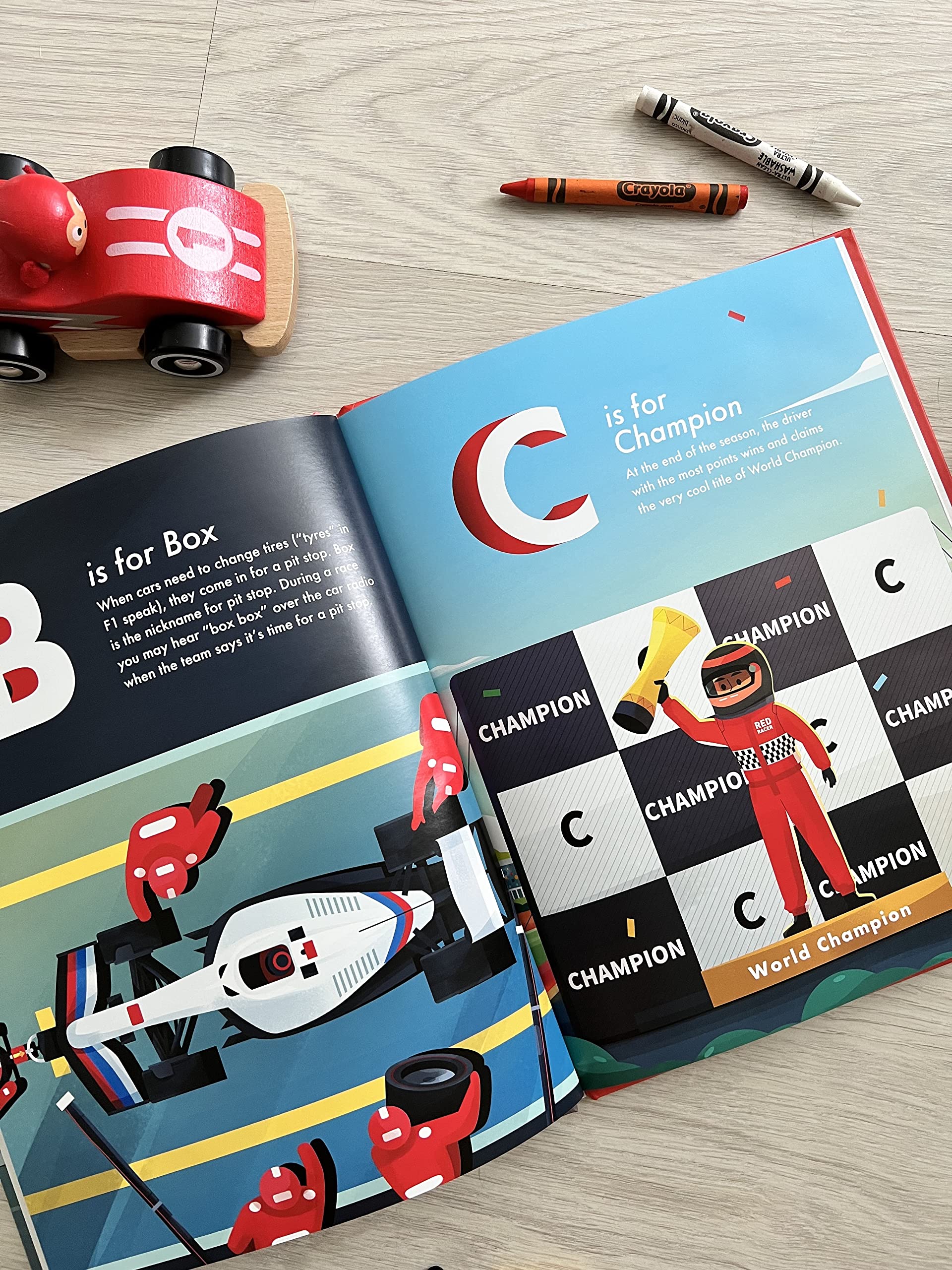 Red Racer Books Present ABCs of Racing: My First Guide to Formula 1 Racing, F1 Car Alphabet Book Fun for All Ages, English Edition
