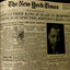The New York Times Page One: Major Events 1900-1997 As Prese