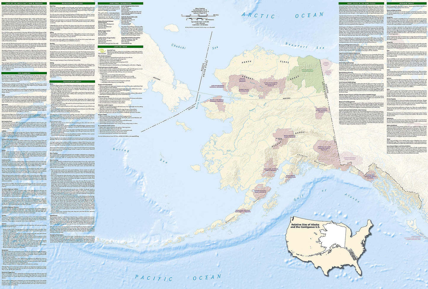 Gates of the Arctic National Park and Preserve Map (National Geographic Trails Illustrated Map, 257)