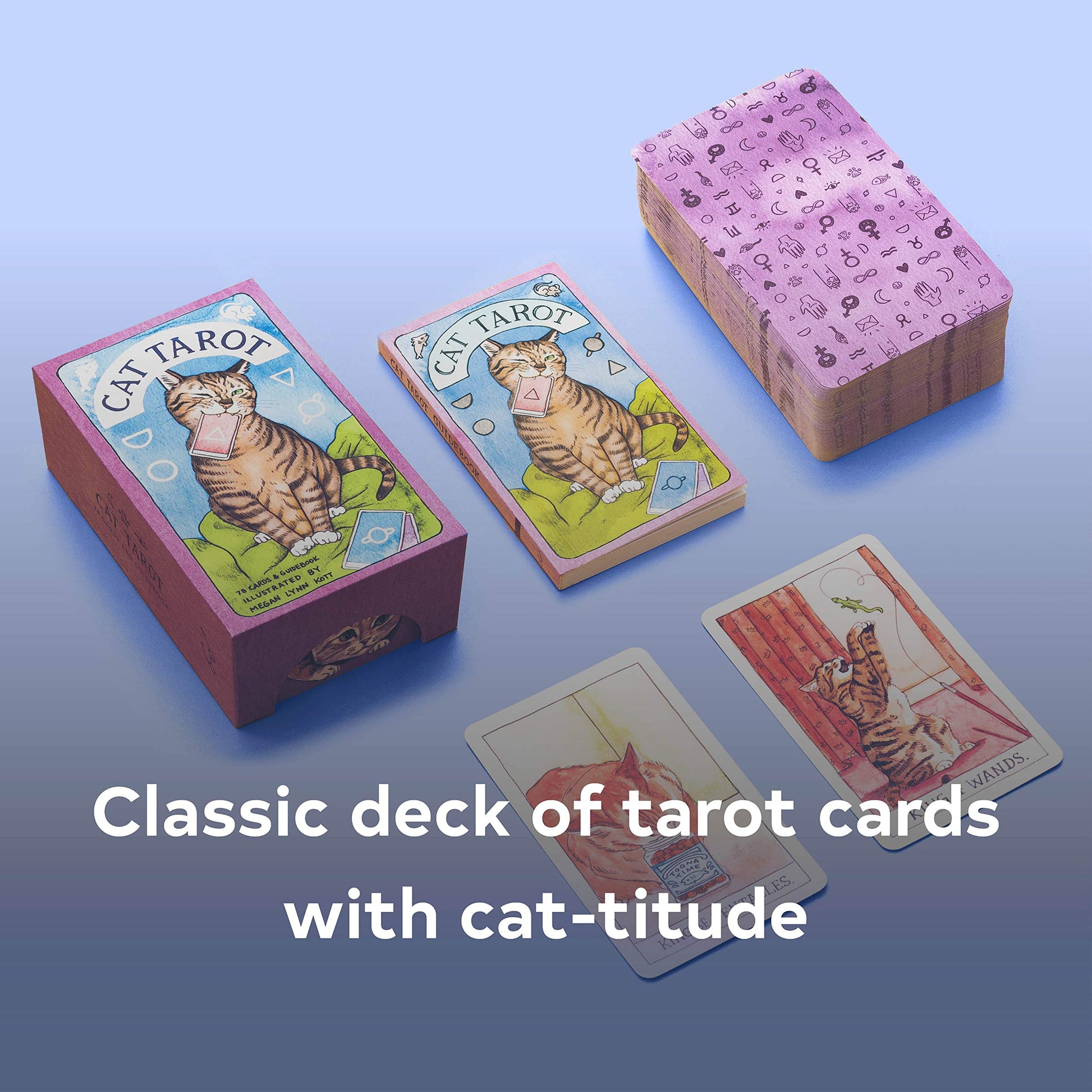 Cat Tarot: 78 Cards & Guidebook