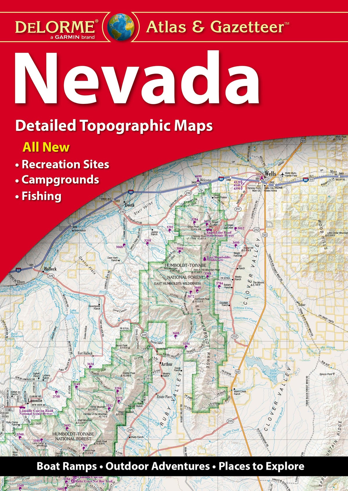 Delorme Atlas & Gazetteer Nevada 11E
