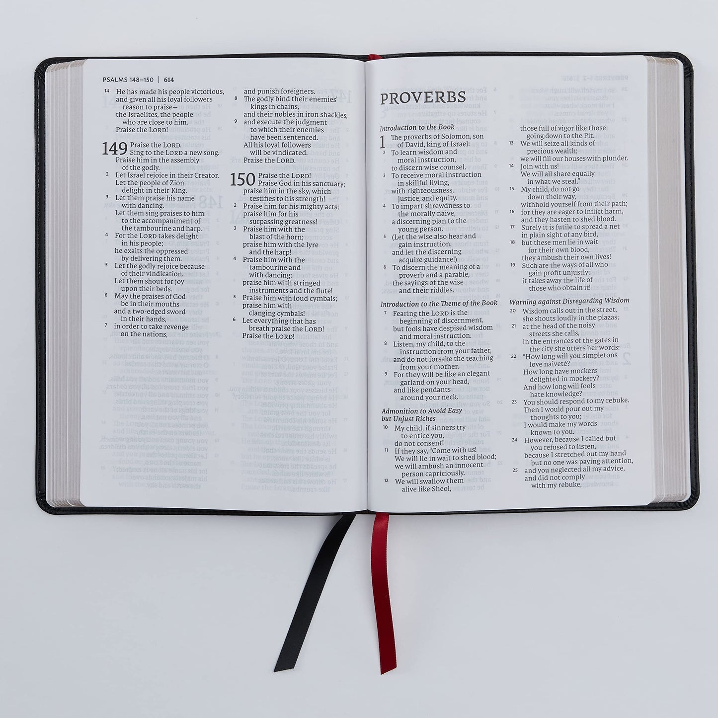 NET Bible, Thinline Large Print, Genuine Leather, Brown, Thumb Indexed, Comfort Print: Holy Bible