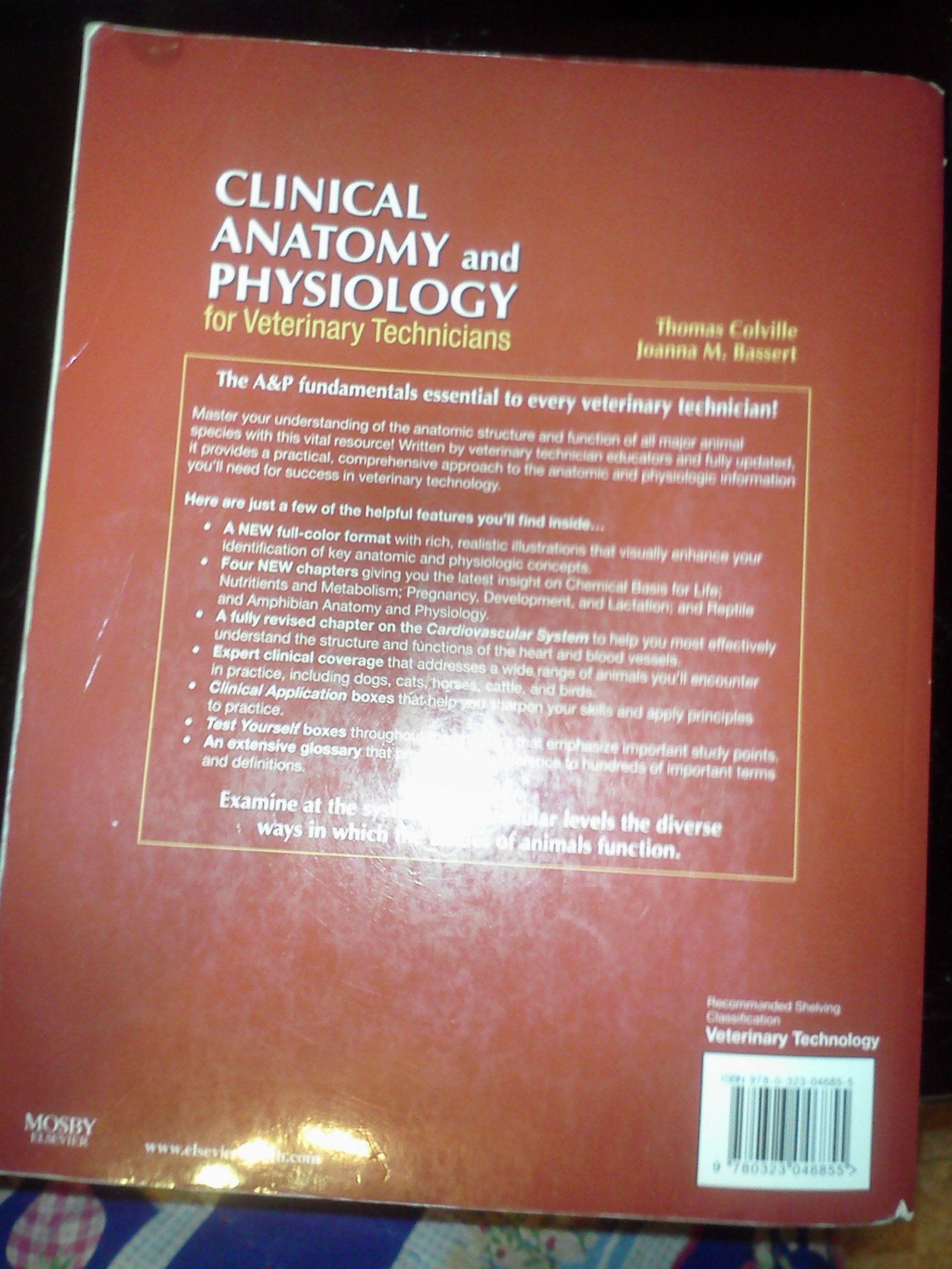 Clinical Anatomy and Physiology for Veterinary Technicians