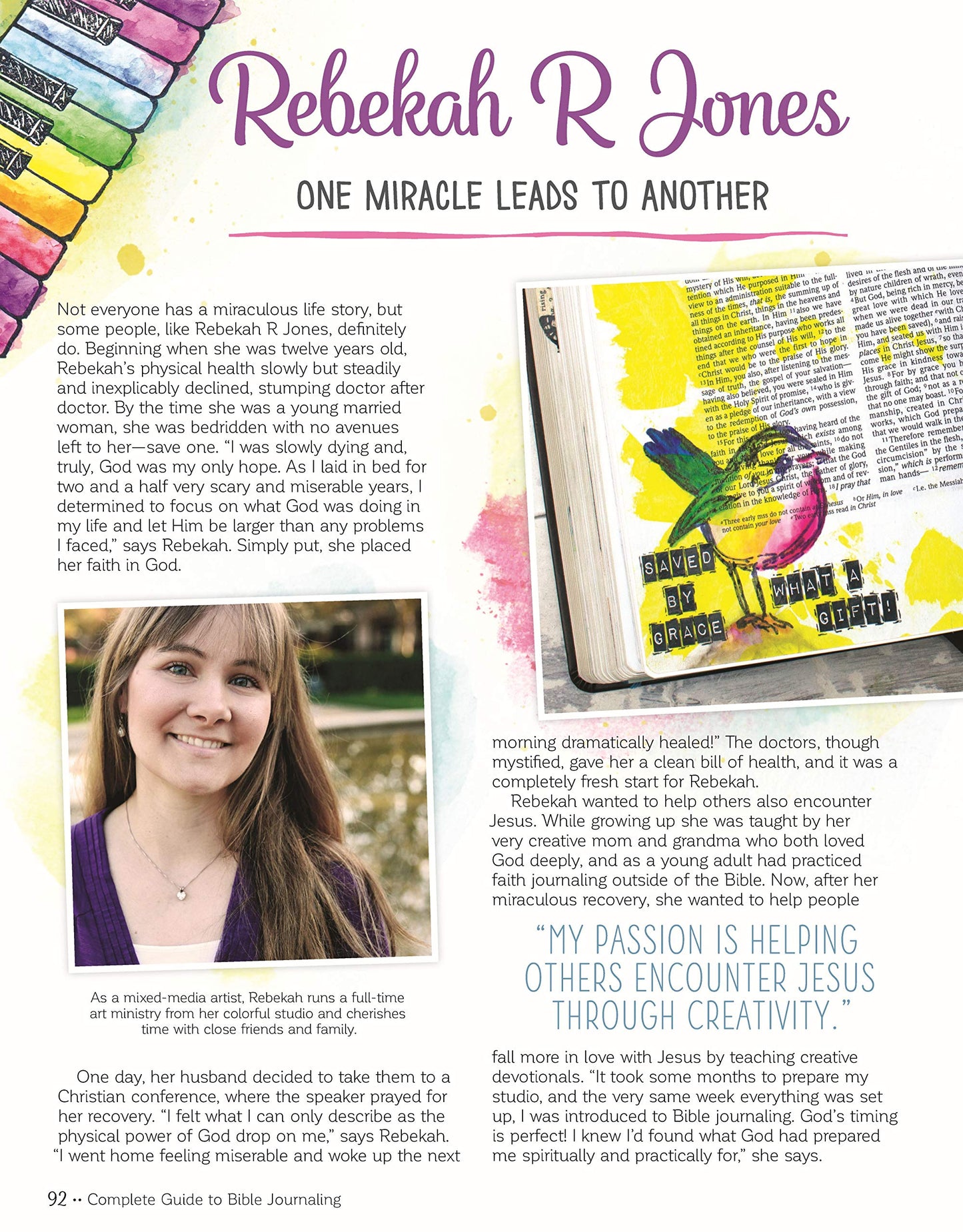 Complete Guide to Bible Journaling: Creative Techniques to Express Your Faith (Design Originals) Includes 270 Stickers, 150 Designs on Perforated Pages, and 60 Designs on Translucent Sheets of Vellum