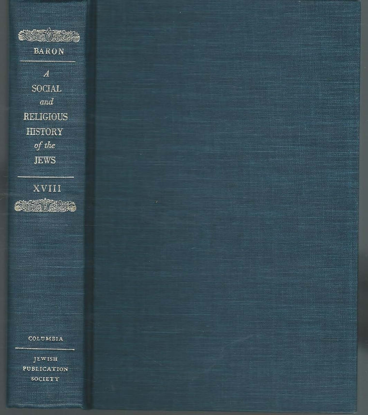 Social and Religious History of the Jews, Volume 18