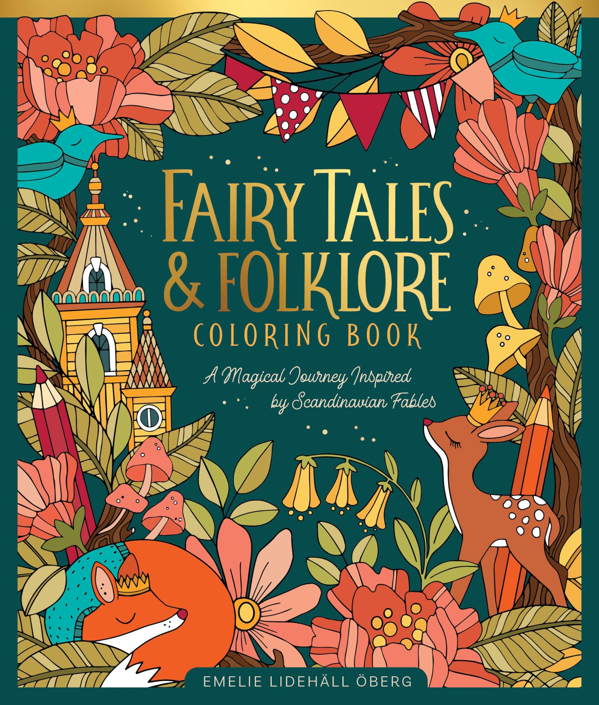 Fairy Tales & Folklore Coloring Book: A Magical Journey Inspired by Scandinavian Fables