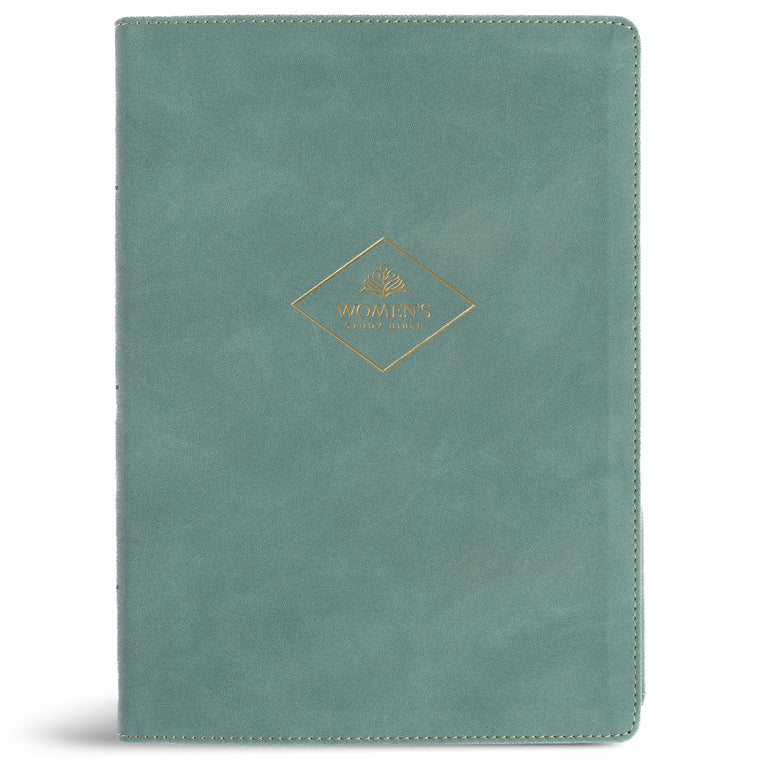CSB Women's Study Bible, Earthen Teal SuedeSoft LeatherTouch, Black Letter, Study Notes, Articles, Profiles, Book Intros & Conclusions, Word Studies, Cross-Refs, Charts, Timelines, Color Photos/Maps
