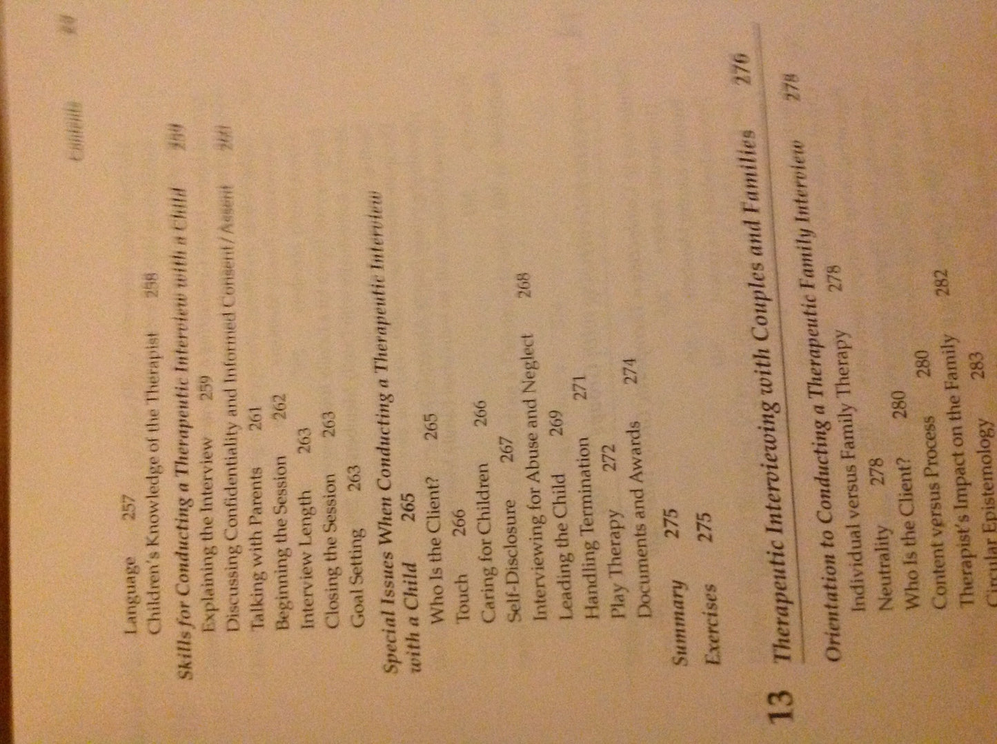 Therapeutic Interviewing: Essential Skills and Contexts of Counseling