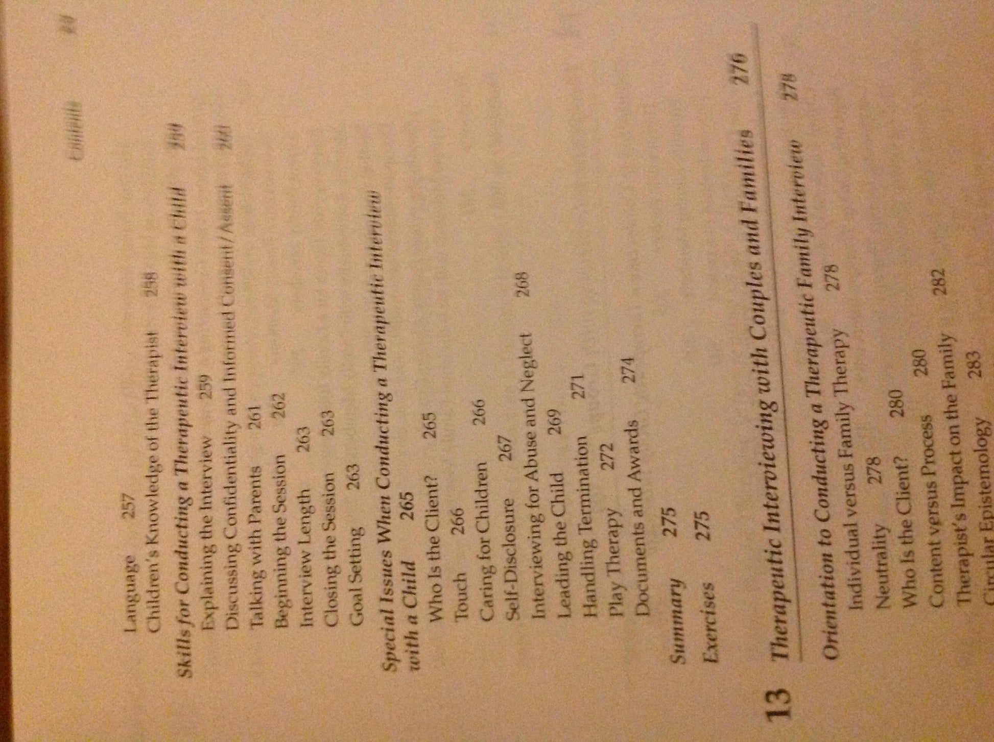 Therapeutic Interviewing: Essential Skills and Contexts of Counseling