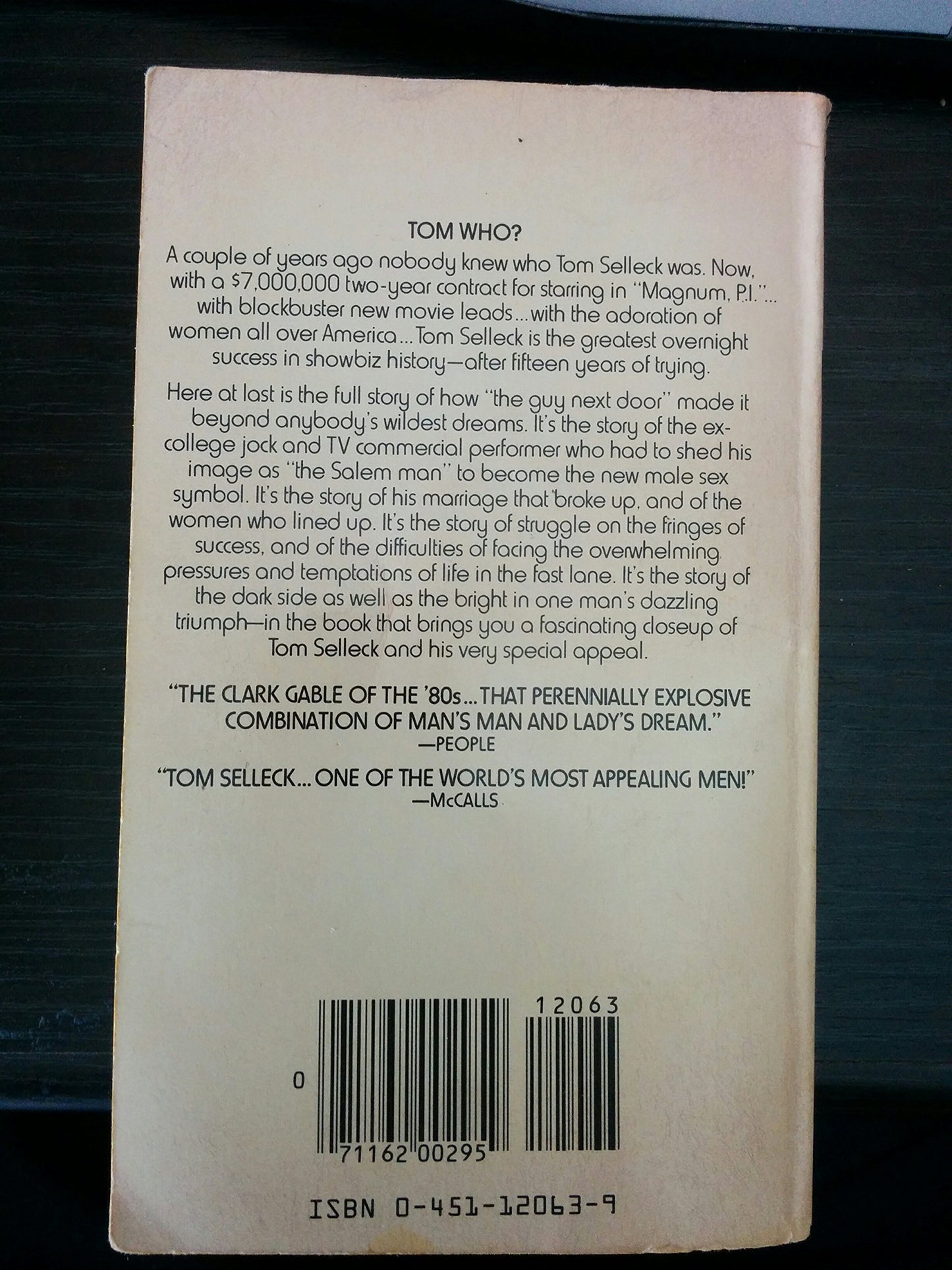 Tom Selleck: An Unauthorized Biography by Bonderoff, Jason