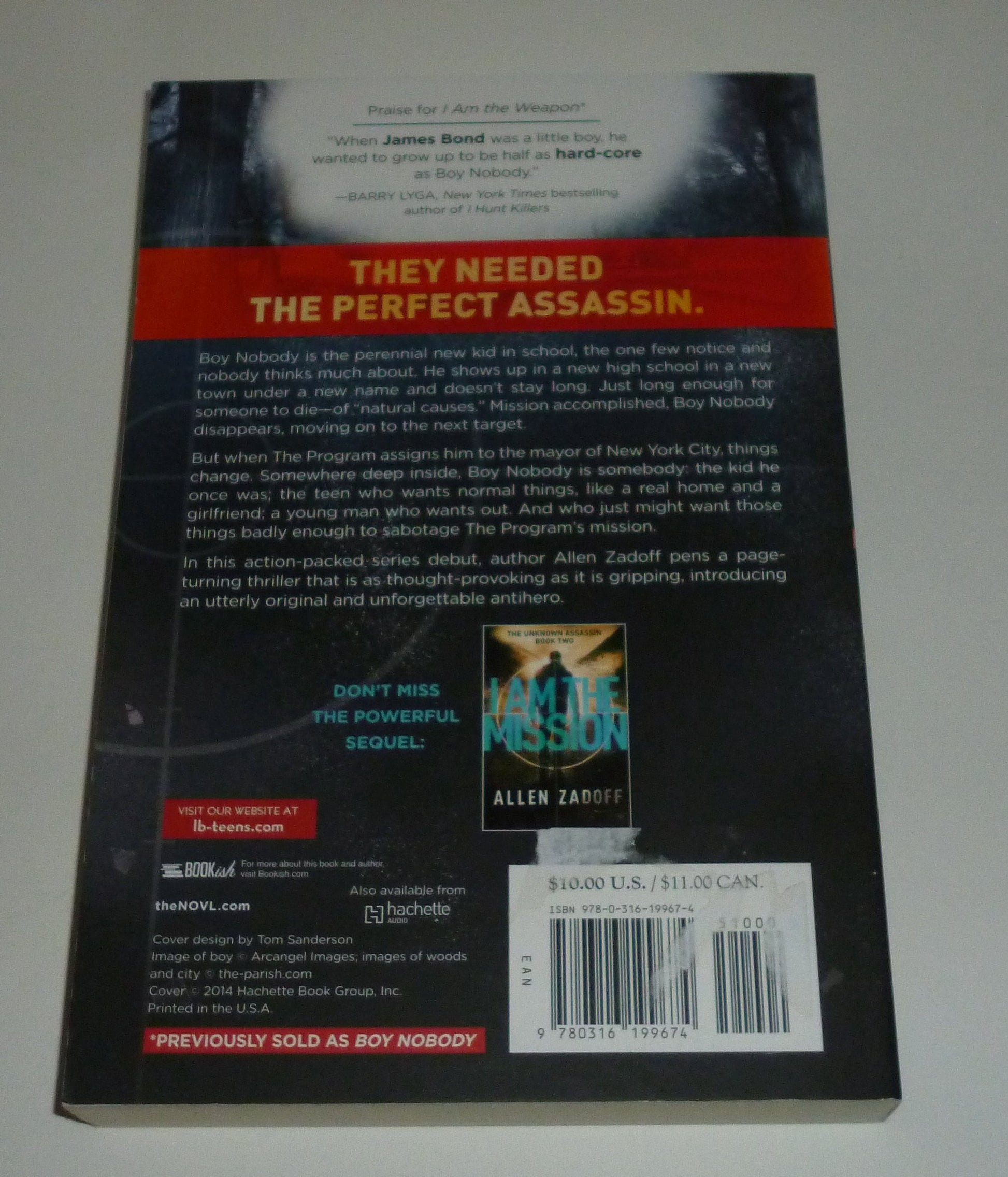 I Am the Weapon (Unknown Assassin series, Book 1) - (Previously Titled, Boy Nobody)(Covers may be either Title)