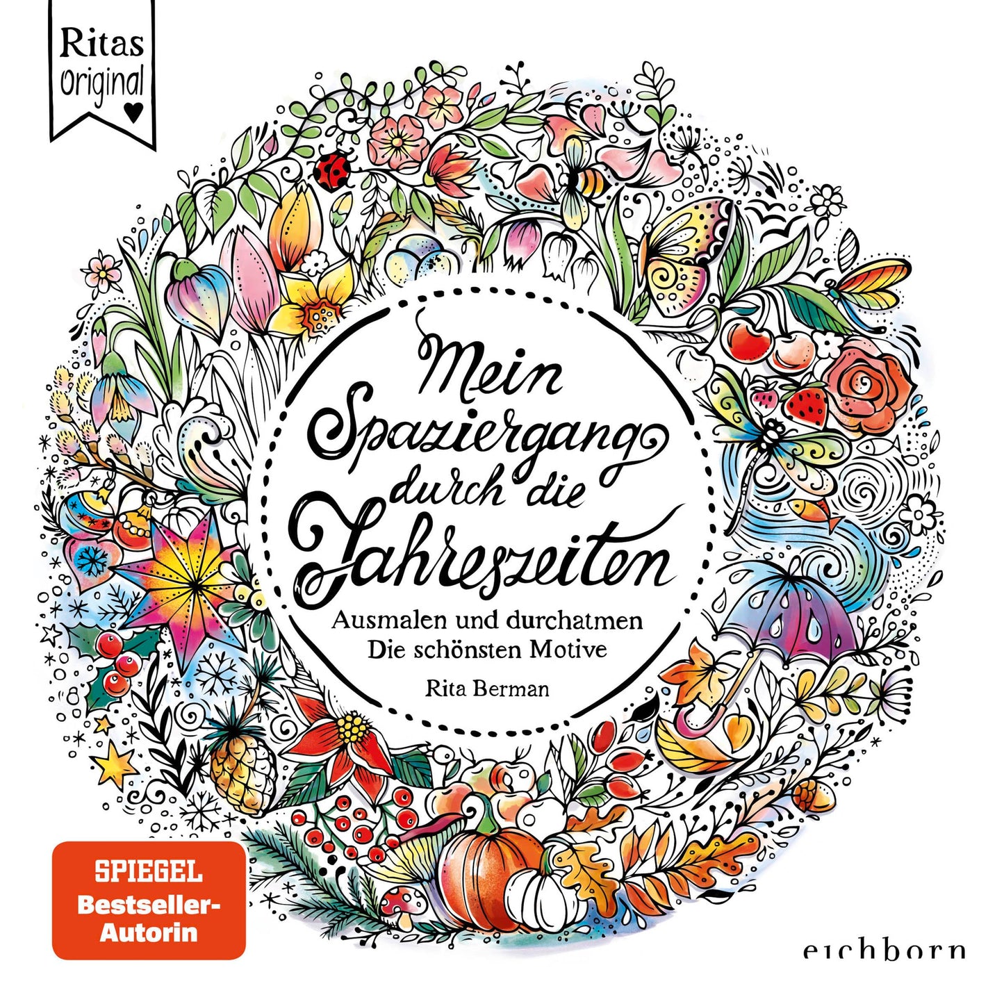 Mein Spaziergang durch die Jahreszeiten: Ausmalen und durchatmen. Die sch
