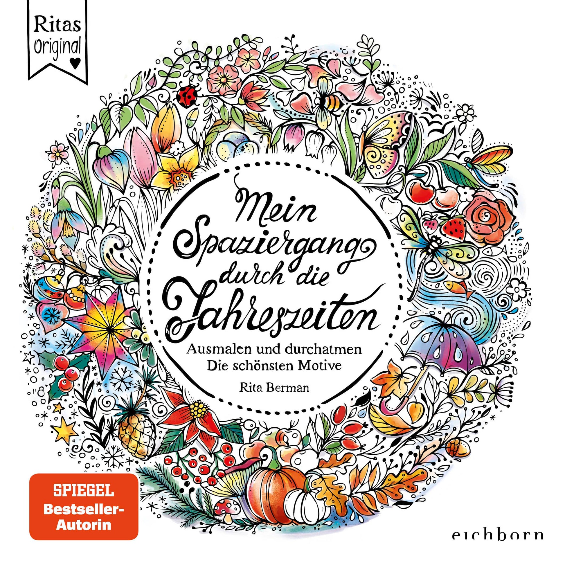 Mein Spaziergang durch die Jahreszeiten: Ausmalen und durchatmen. Die sch