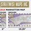 Streetwise Manhattan Map - Laminated City Street Map of Manhattan, New York - Folding pocket size travel map with subway map, bus map